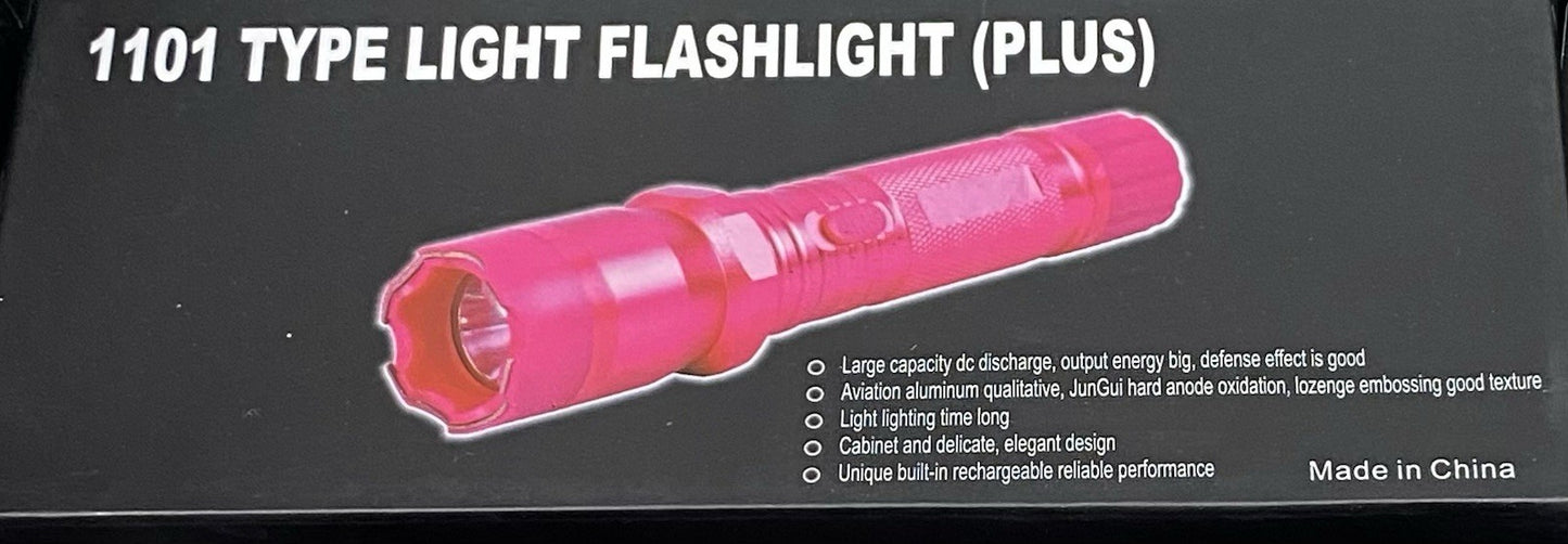 1101 Type Light Flashlight (PLUS) (Reinforced PINK No Batteries Required