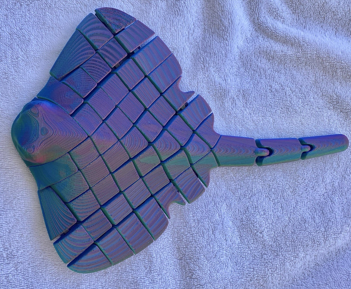 3D Printed Manta Ray SWIM TOY Fish Tank Fidget Toys KIDS Flexible Floats,Ocean