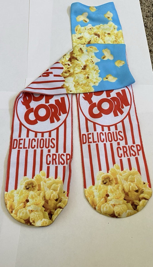 Popcorn Dress Socks Novelty Funny