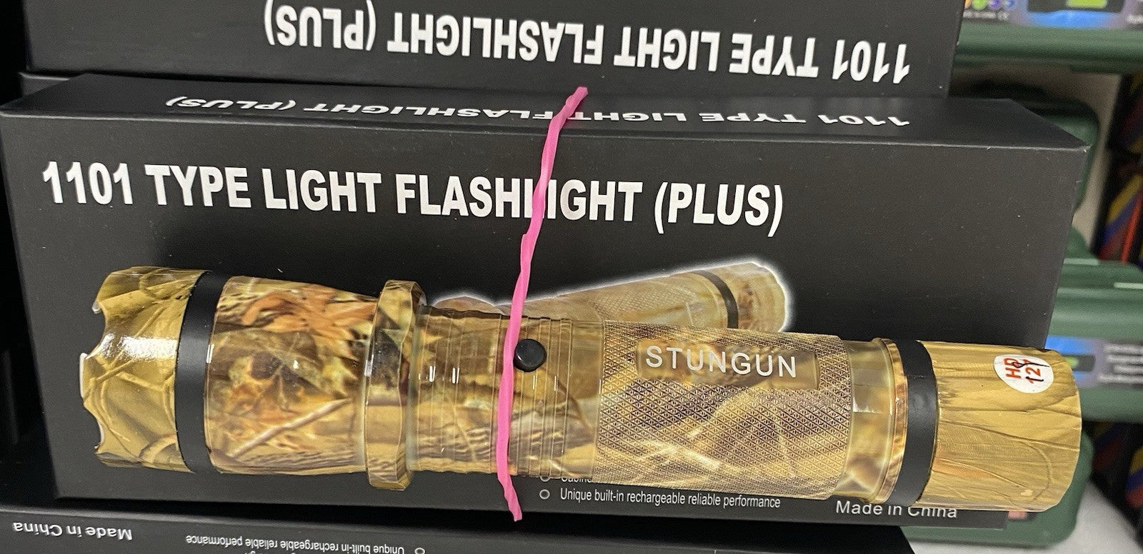 1101 Type Light Flashlight (PLUS) (Reinforced) Camouflage No Batteries Required