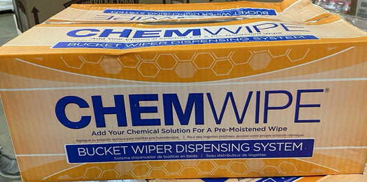 Case Of MW-60-CP-CHEMWIPE-180 Bucket Wiper Dispensing System 6 Rolls And Bucket