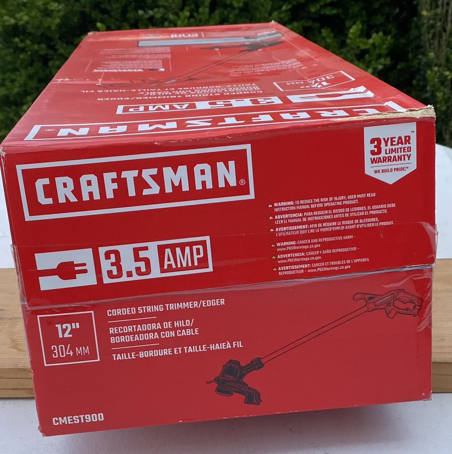 NIB SEALED   CRAFTSMAN 3.5AMP CORDED 12” STRING TRIMMER/ EDGER