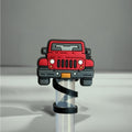 RED JEEP Toppers Reusable Plastic Straw Cute Protector Replacement Straw NEW