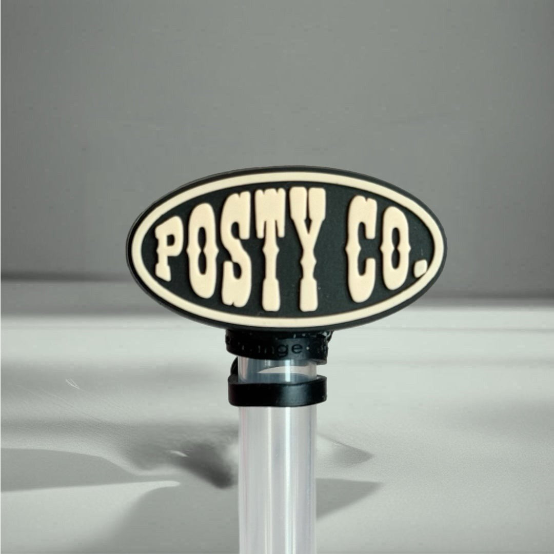 POSTY CO. Toppers Reusable Plastic Straw Cute Protector Replacement Straw NEW