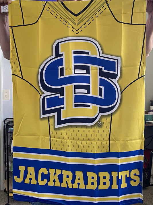 TWO SIDED South Dakota State Jackrabbits YARD Flag Garden 22x44 JACK RABBITS