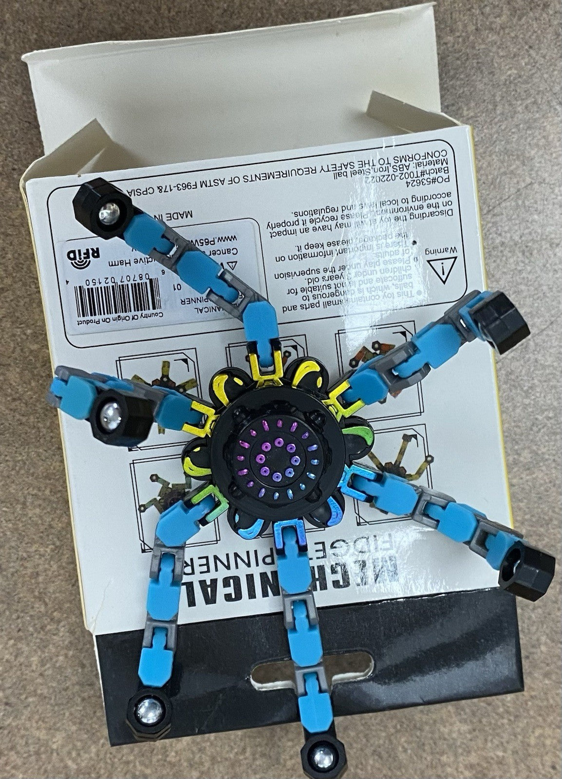 3 Fingertip Gyro Mechanical Robot Top Transformable Toy Fidget Spinner NEW