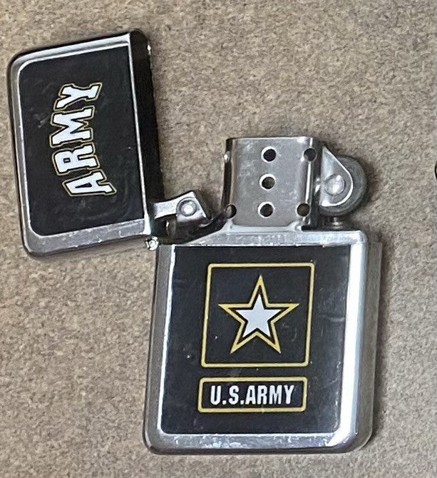 U.S Army Zippo Vintage/Retro Lighter w/wick Military Veteran Cigar Pipe NEW