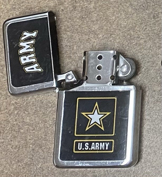 U.S Army Zippo Vintage/Retro Lighter w/wick Military Veteran Cigar Pipe NEW