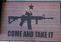 "COME AND TAKE IT" Door Mat  Indoor/Outdoor Garage Man Cave NEW