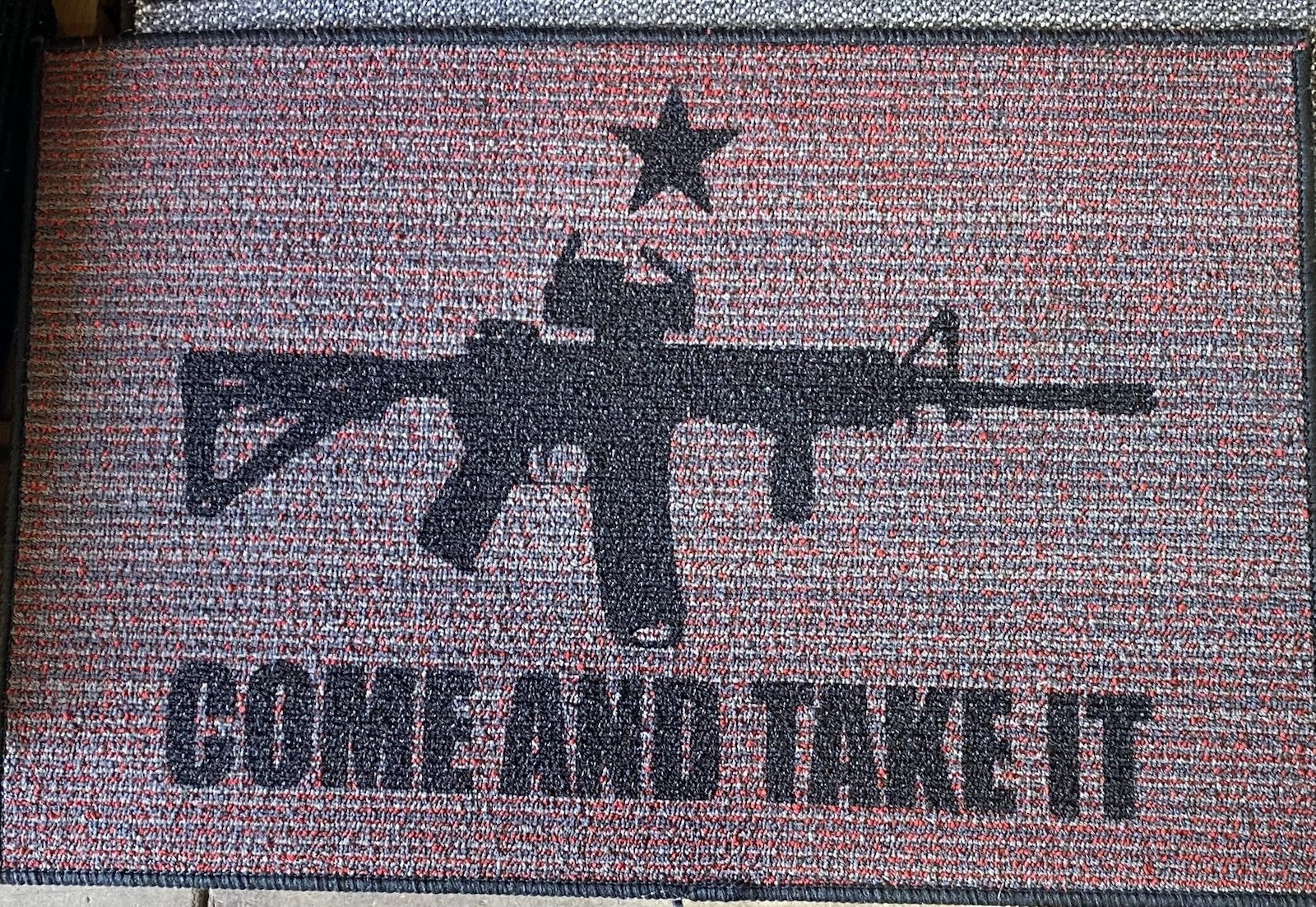 "COME AND TAKE IT" Door Mat  Indoor/Outdoor Garage Man Cave NEW