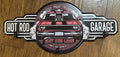 Hot Rod Garage Metal Coat Rack Hat Hanger with 3 Hooks Approx 24" X 12" NEW