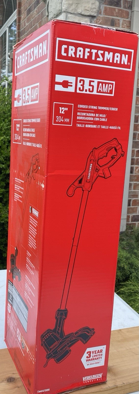 NIB SEALED   CRAFTSMAN 3.5AMP CORDED 12” STRING TRIMMER/ EDGER