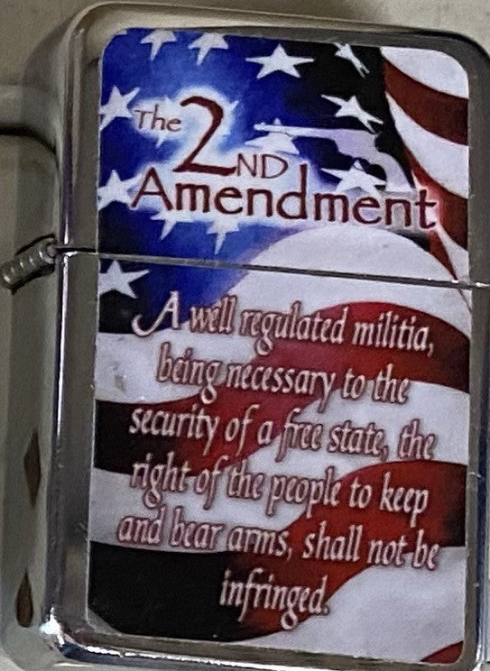 2nd Amendment Lighter Zippo Retro/Vintage Political Second Amendment NEW