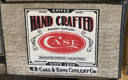 CASE XX KNIVES CUTLERY W.R. CASE & SONS DOOR WELCOME MAT RUG WALL HANGING NEW