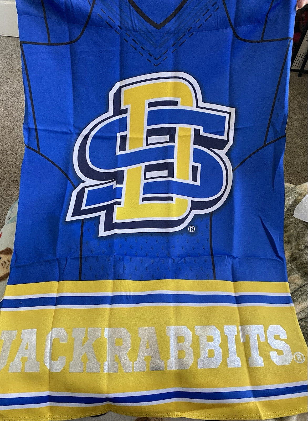 TWO SIDED South Dakota State Jackrabbits YARD Flag Garden 22x44 JACK RABBITS
