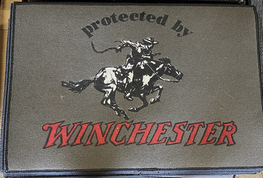 "Protected by Winchester" Door Mat/Rug Indoor & Outdoor Welcome Mat NEW