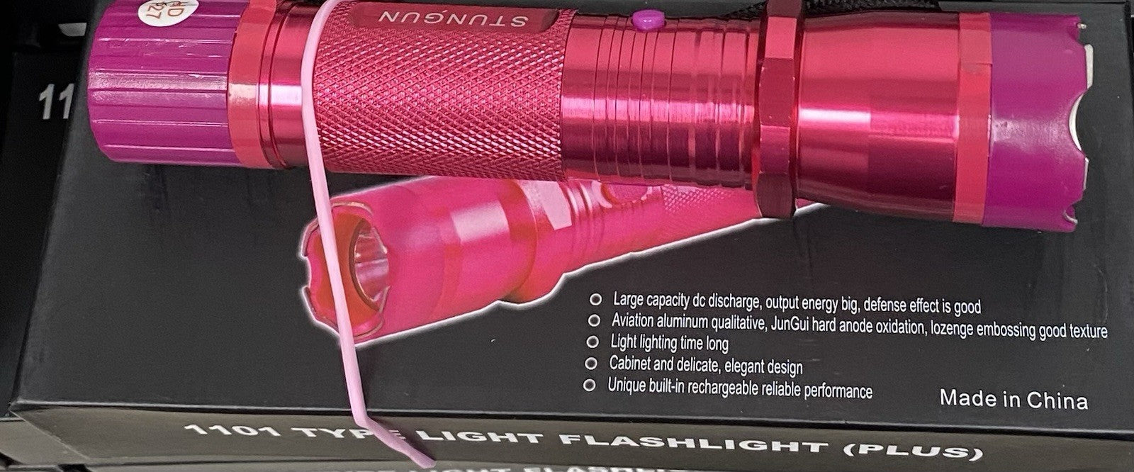 1101 Type Light Flashlight (PLUS) (Reinforced PINK No Batteries Required